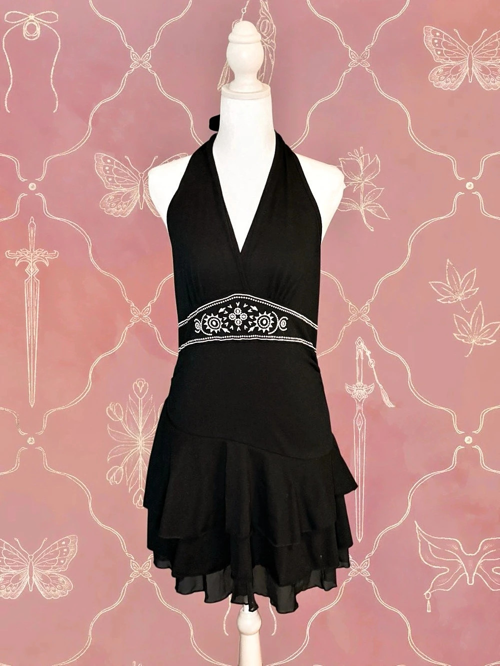 Embroidered Fairy Mini Dress